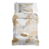 Set de ropa de cama con manta terapéutica anémona de mar dorada