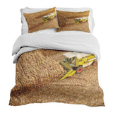 Set de ropa de cama con manta terapéutica Tractor en el campo