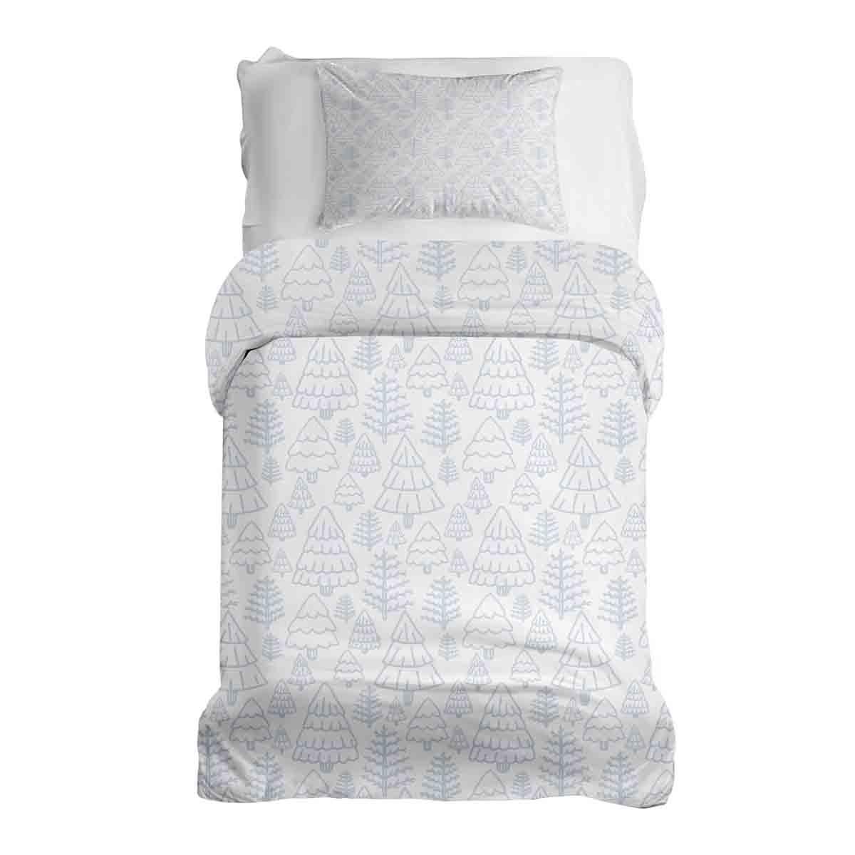 Set de ropa de cama con manta terapéutica bosque tierno