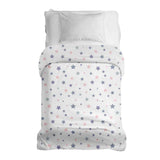 Manta terapéutica original - Funda de algodón blanca con estrellas