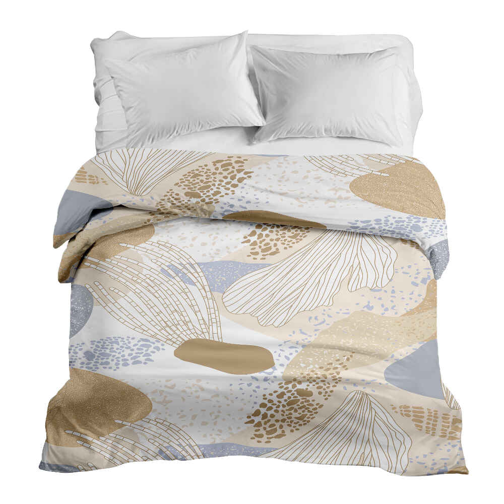 Manta terapéutica original - Funda de algodón anémona de mar dorada