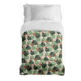 Manta terapéutica original - Funda de algodón Monstera clara