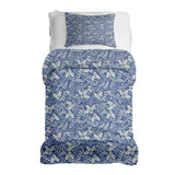 Set de ropa de cama con manta terapéutica azul Navidad
