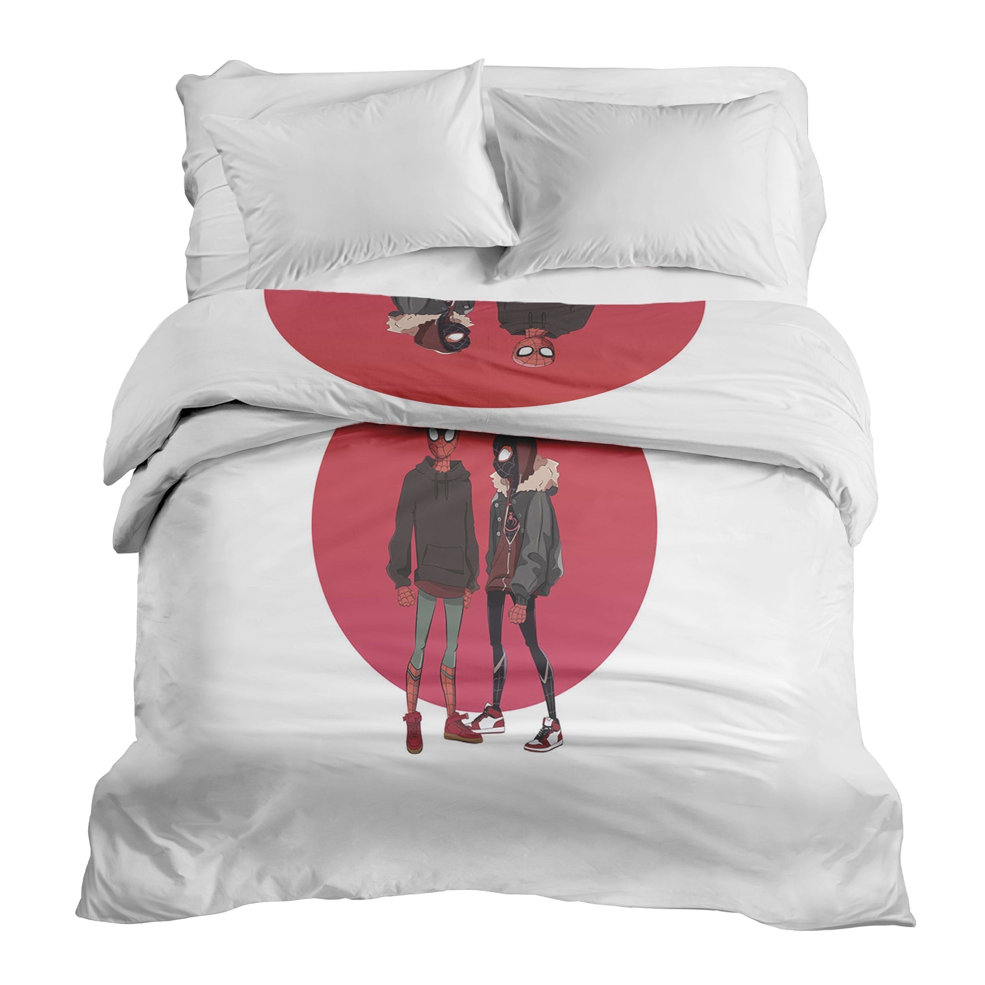 Manta terapéutica original - Funda de algodón blanca con Spiderman