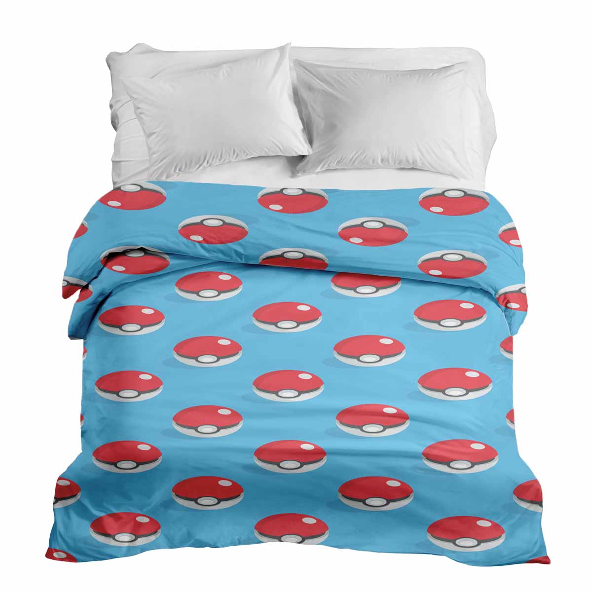 Manta terapéutica original - Funda de algodón azul claro con Pokemon