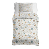 Set de ropa de cama con manta terapéutica blanca cosas mágicas