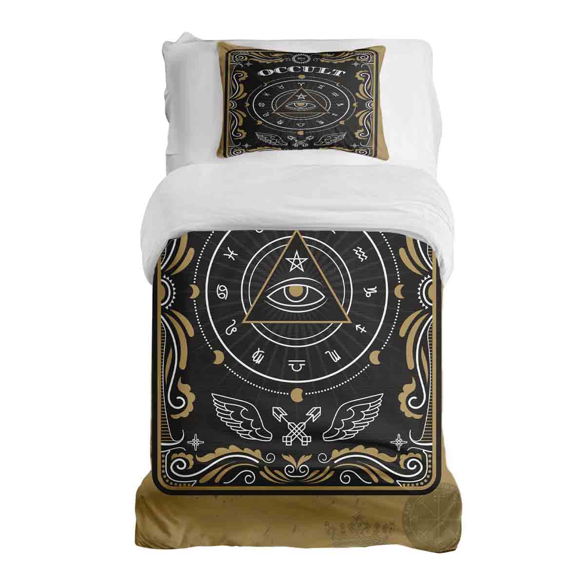 Set de ropa de cama con manta terapéutica para ojos