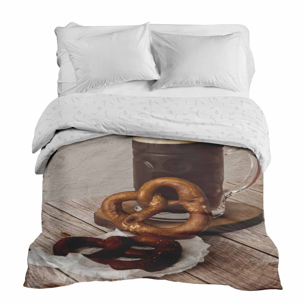Manta terapéutica original - Funda de algodón con pretzels