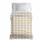 Manta terapéutica original - Funda de algodón blanca con círculos beige