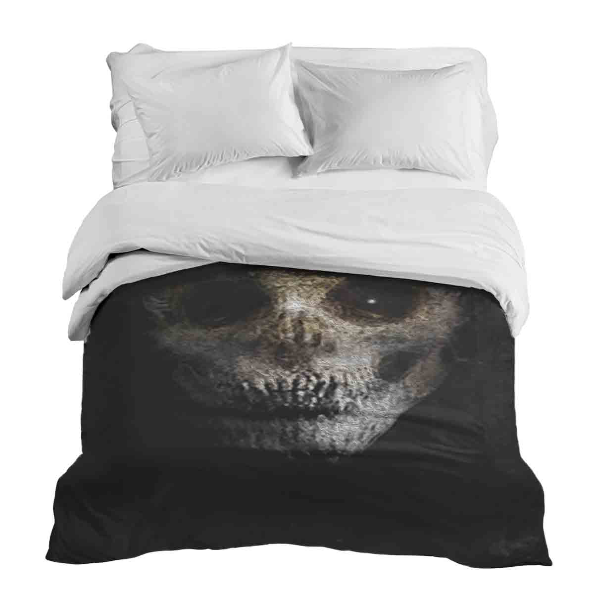 Manta terapéutica original - Funda de algodón negra terrorífica