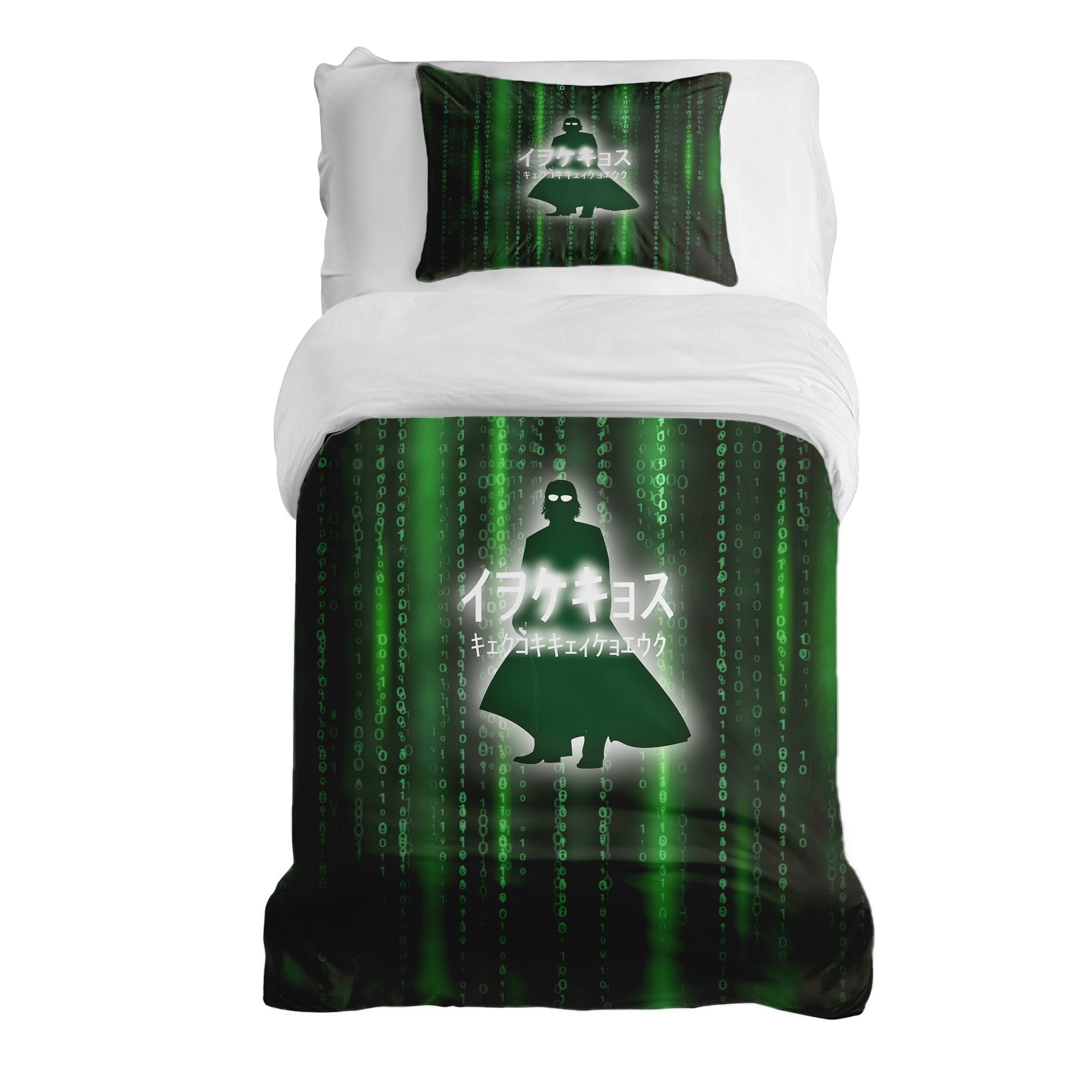 Set de ropa de cama con manta terapéutica verde Matrix II