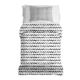 Set de ropa de cama con manta terapéutica blanca ZickZack