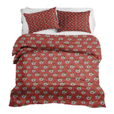 Set de ropa de cama con manta terapéutica rojo para llevar