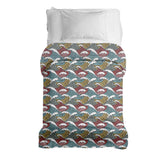 Manta terapéutica original - Funda de algodón con rompeolas coloridos
