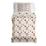 Set de ropa de cama con manta terapéutica blanca Magic