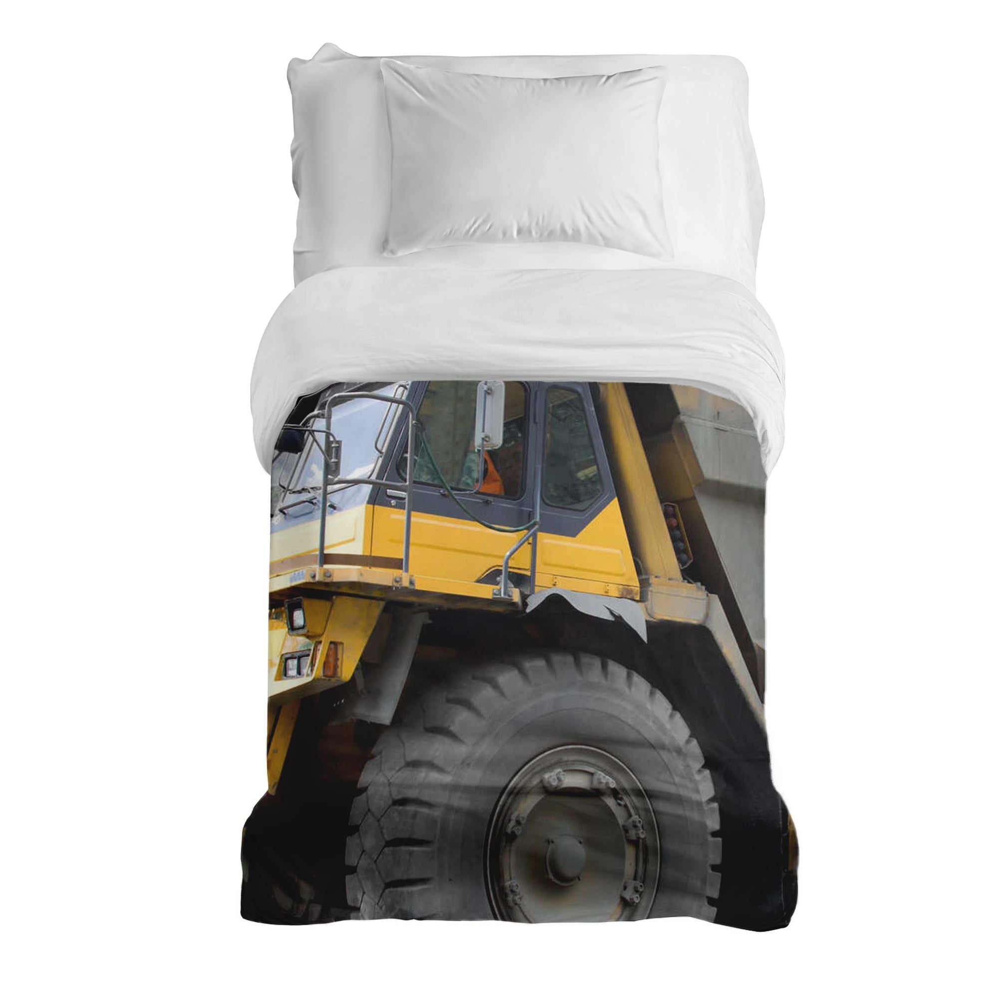 Manta terapéutica original - Funda de algodón Camión amarillo