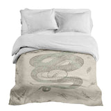 Manta terapéutica original - Funda de algodón beige con serpiente
