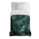 Manta terapéutica original - Funda de algodón con ramas de abeto verdes