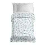 Manta terapéutica original - Funda de algodón blanca con juguetes