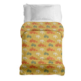 Manta terapéutica original - Funda de algodón naranja con tractores