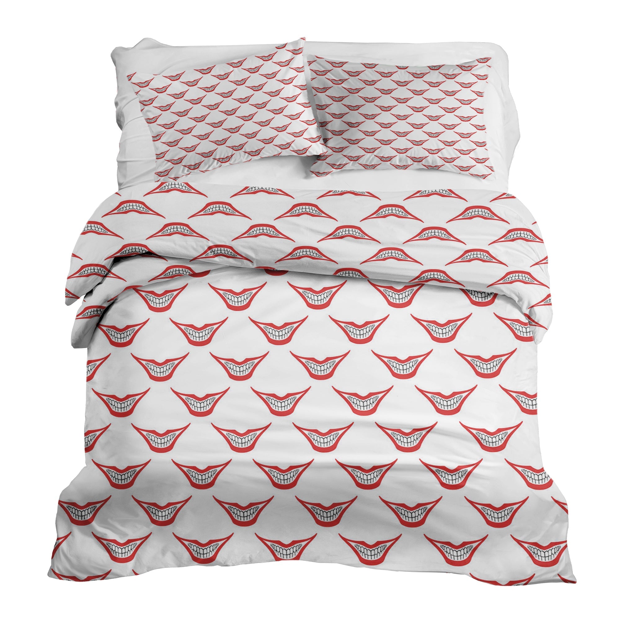 Juego de ropa de cama con manta terapéutica blanco Joker