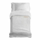 Manta terapéutica original - Funda de algodón gris con patrón blanco
