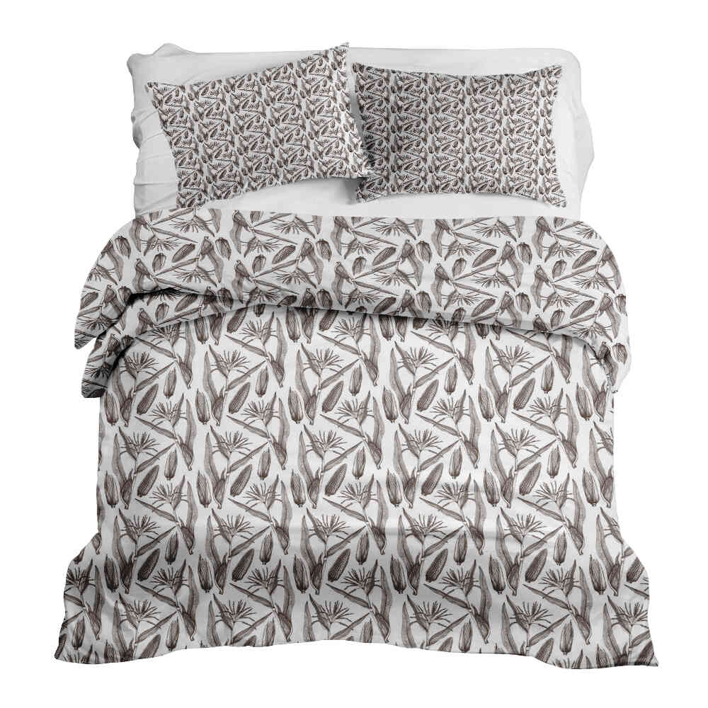 Juego de ropa de cama con manta terapéutica blanca con maíz