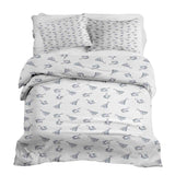 Juego de ropa de cama de mantas terapéuticas blancas con pendientes bohemios