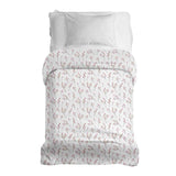 Manta terapéutica original - Funda de algodón blanca con delicadas rosas