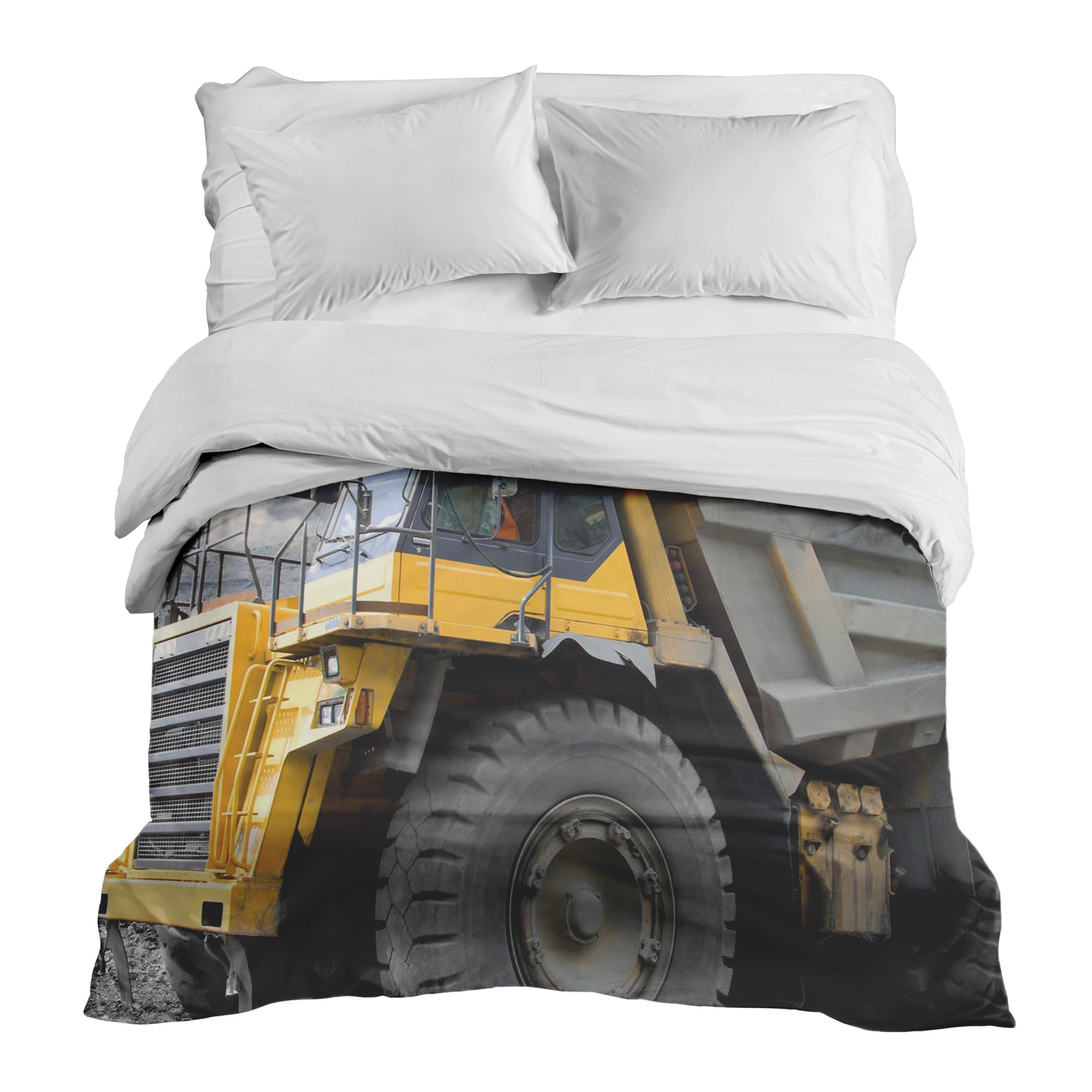 Manta terapéutica original - Funda de algodón Camión amarillo