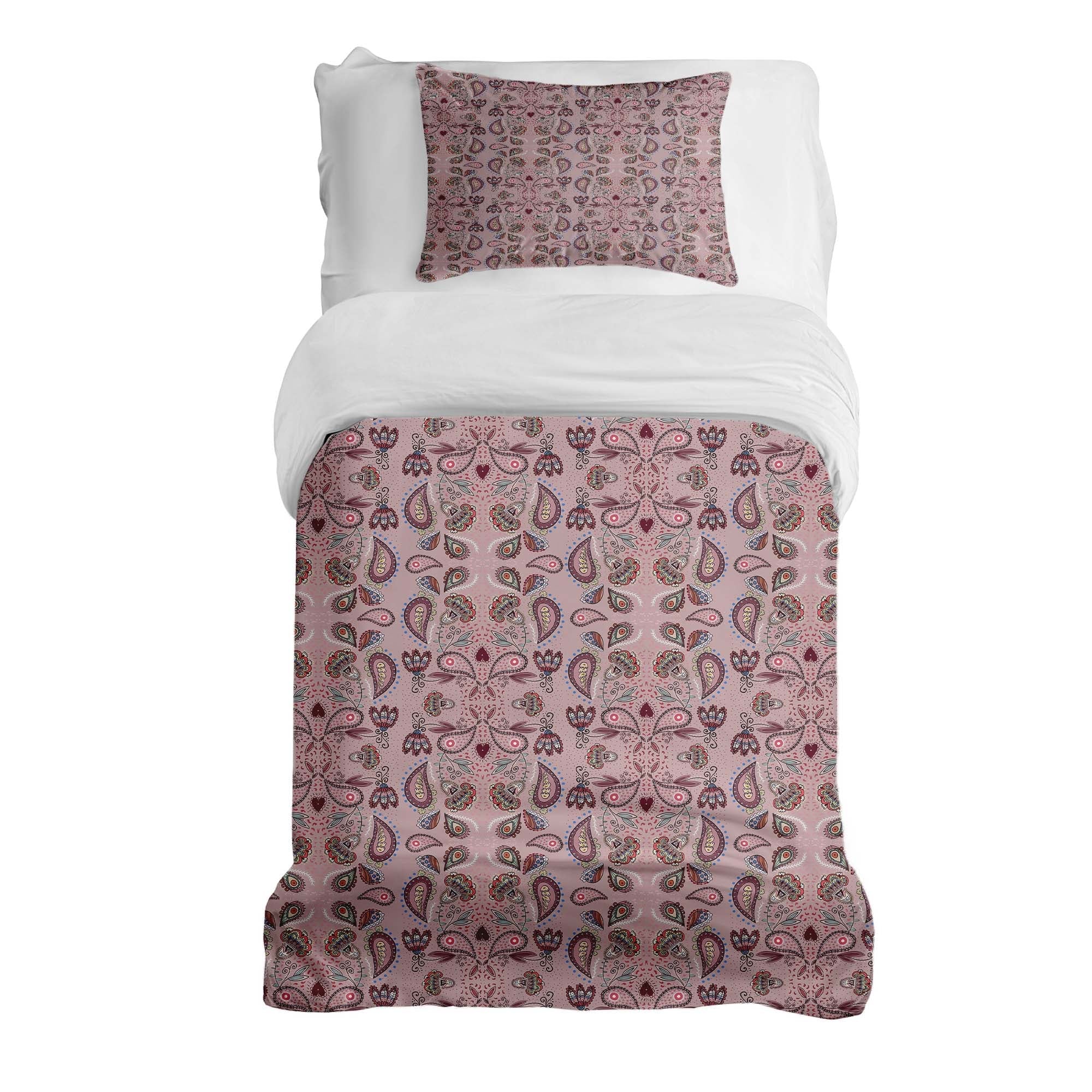 Set de ropa de cama con manta terapéutica rosa mandala