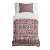 Set de ropa de cama con manta terapéutica Mandala rosa