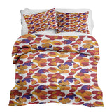 Juego de ropa de cama con mantas terapéuticas y manchas de colores
