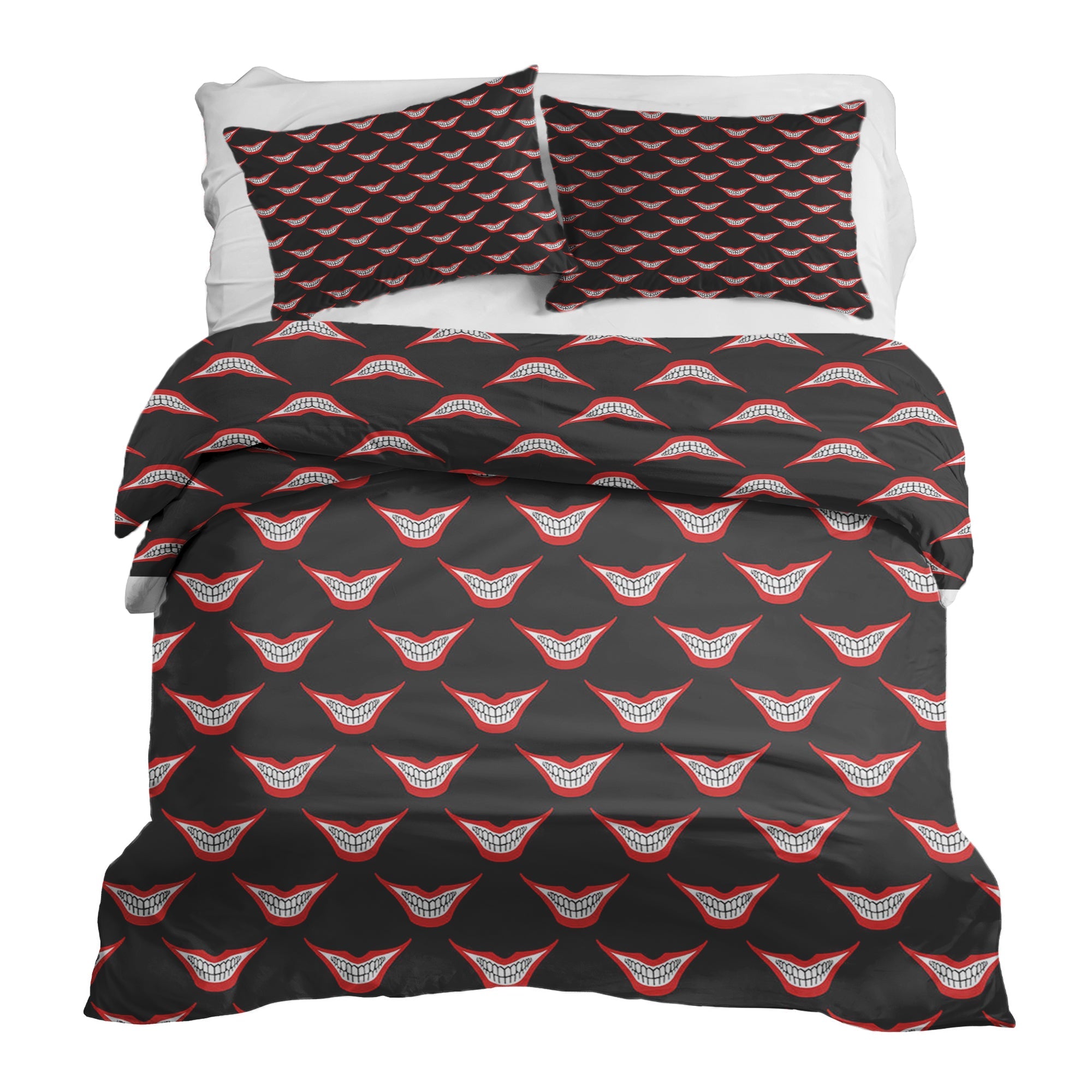 Juego de ropa de cama con manta terapéutica Boca sonriente