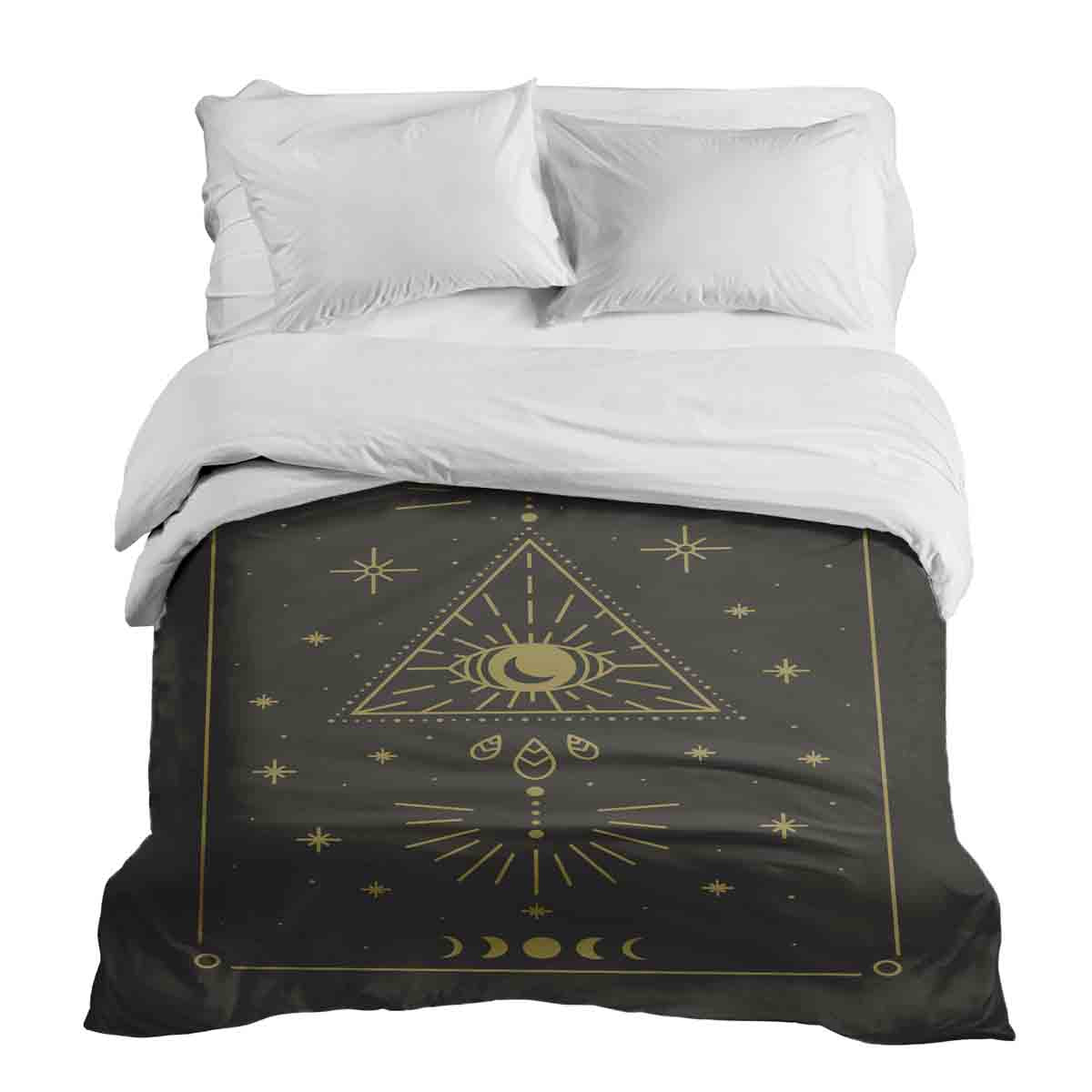 Manta terapéutica original - Funda de algodón negra Sol y Cosmos