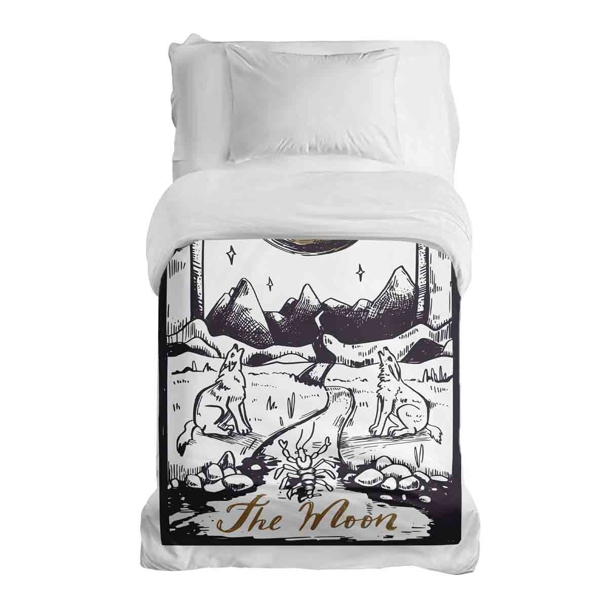 Manta terapéutica original - Funda de algodón Lobo y Luna