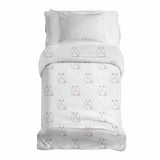 Manta terapéutica original - Funda de algodón blanca con gato