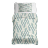 Set de ropa de cama con manta terapéutica ondas abstractas
