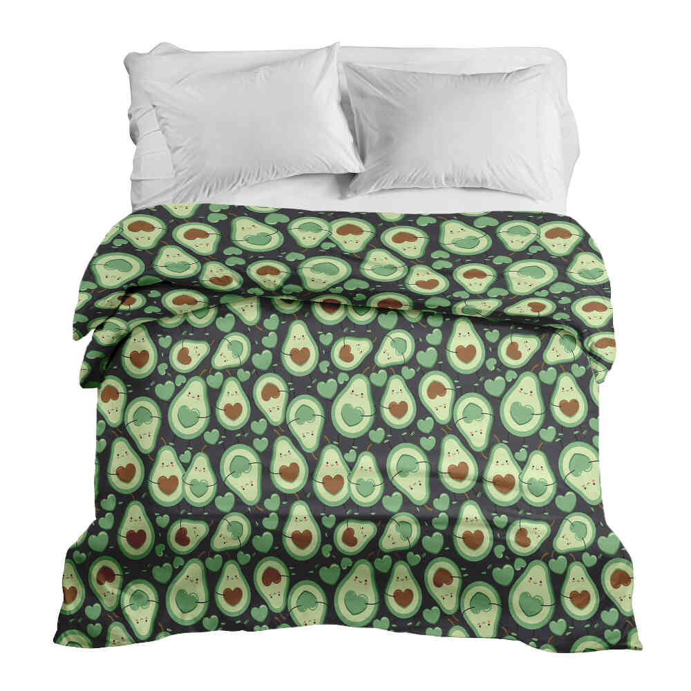 Manta terapéutica original - Funda de algodón Aguacates verdes
