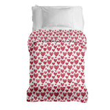 Manta terapéutica original - Funda de algodón Corazones rojos
