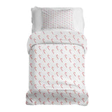 Set de ropa de cama para terapia con fundas blancas y bastones de caramelo
