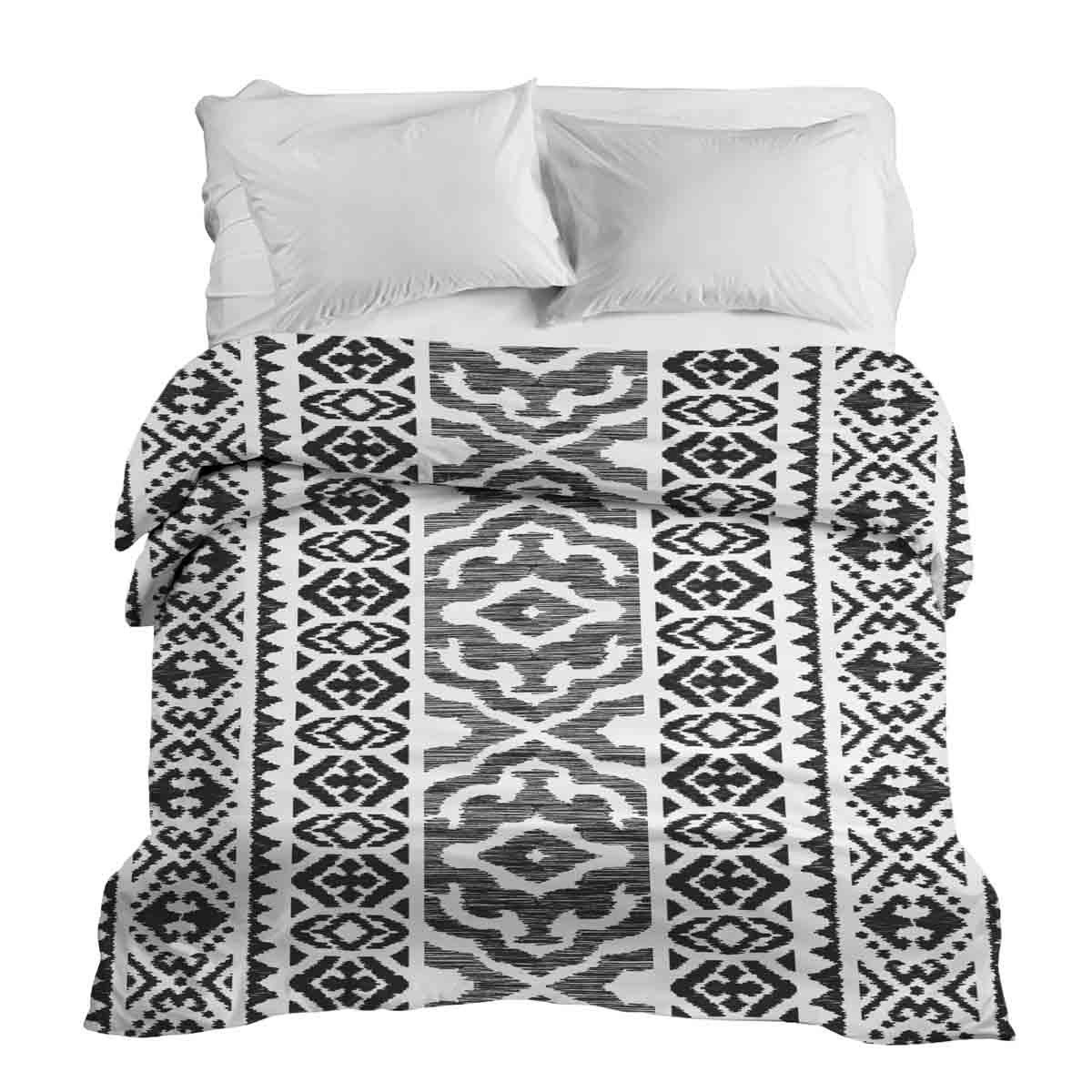 Manta terapéutica original - Funda de algodón con formas negras