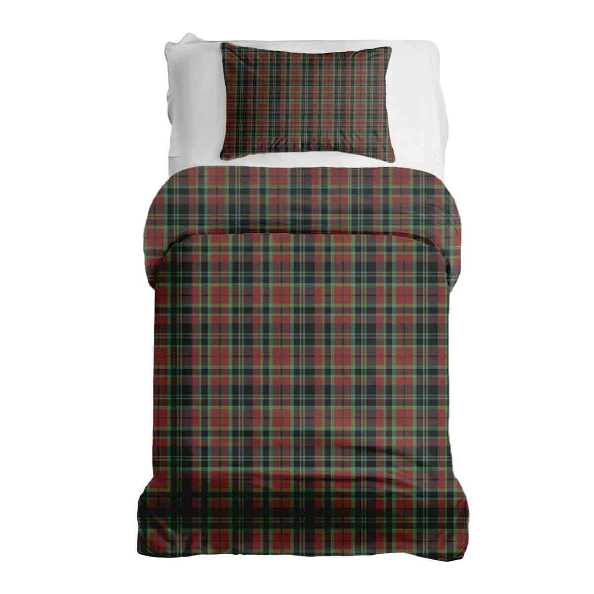 Set de ropa de cama con manta terapéutica y cuadro navideño