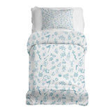 Set de ropa de cama para terapia con mantas blancas y juguetes