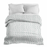 Manta terapéutica original - Funda de algodón blanca con cruces verdes