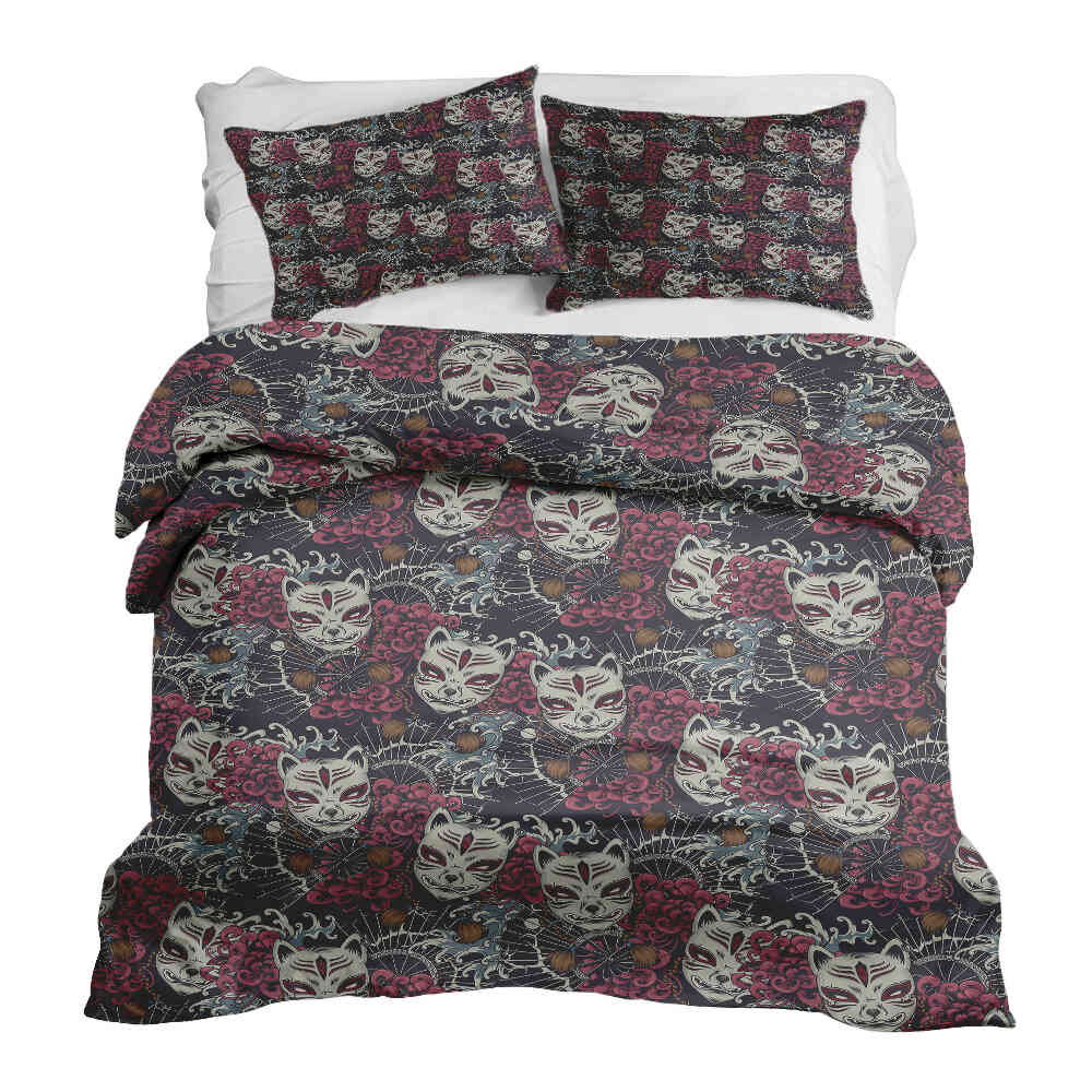 Juego de ropa de cama con manta terapéutica Gato espeluznante