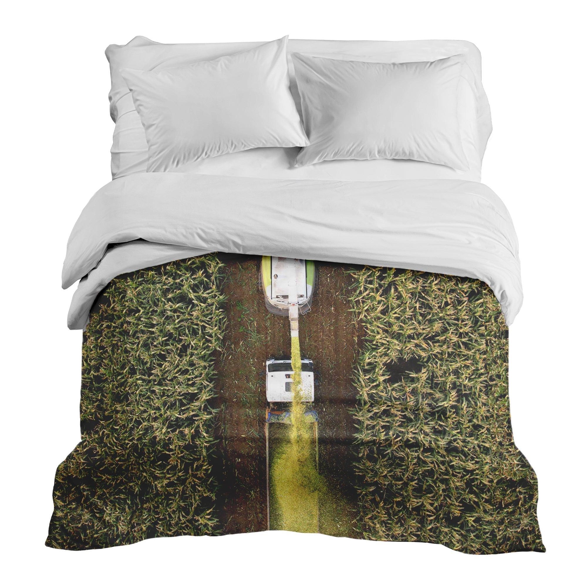 Manta terapéutica original - Funda de algodón Campo verde