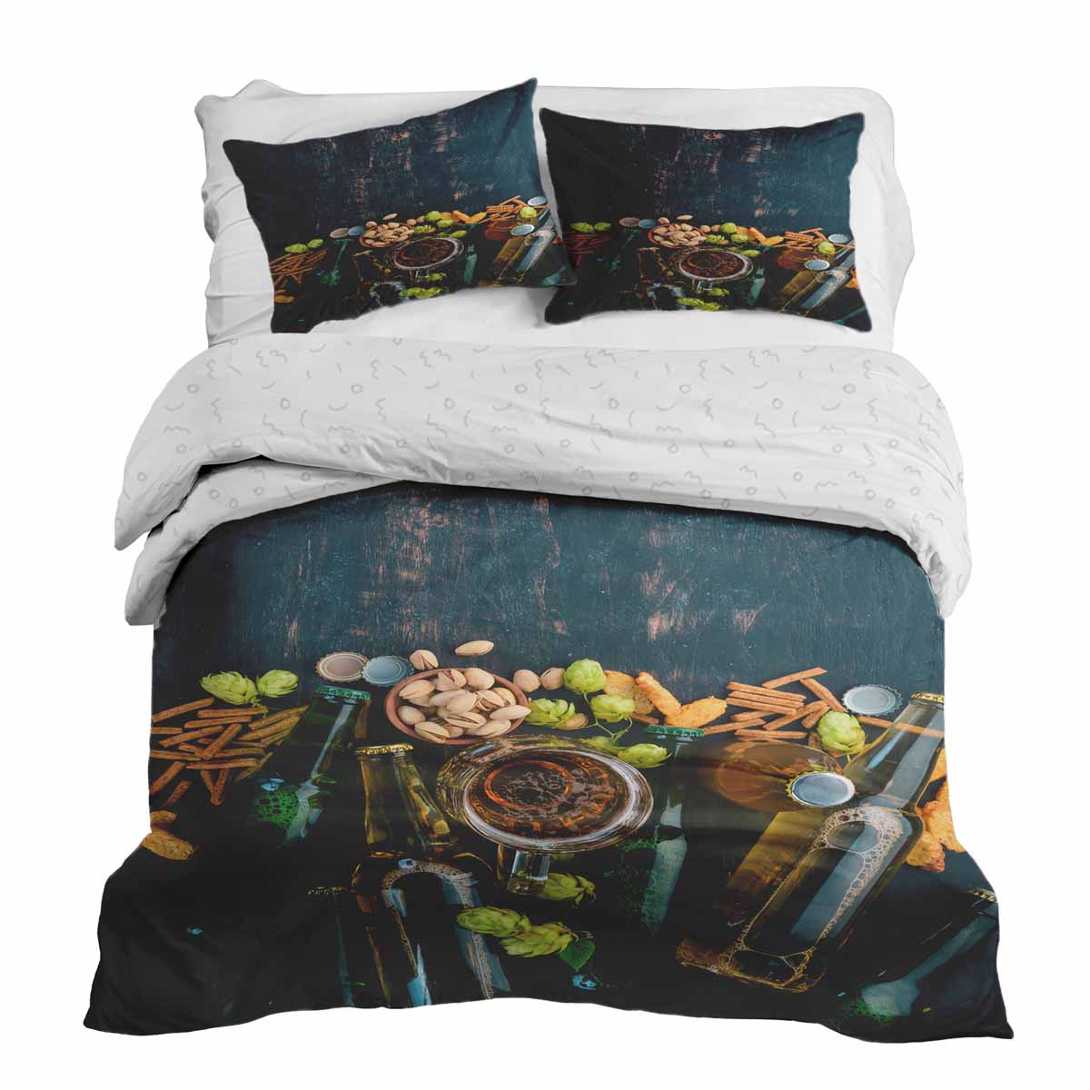 Set de ropa de cama con manta terapéutica noche italiana