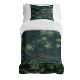 Juego de ropa de cama con manta terapéutica Calle en el bosque