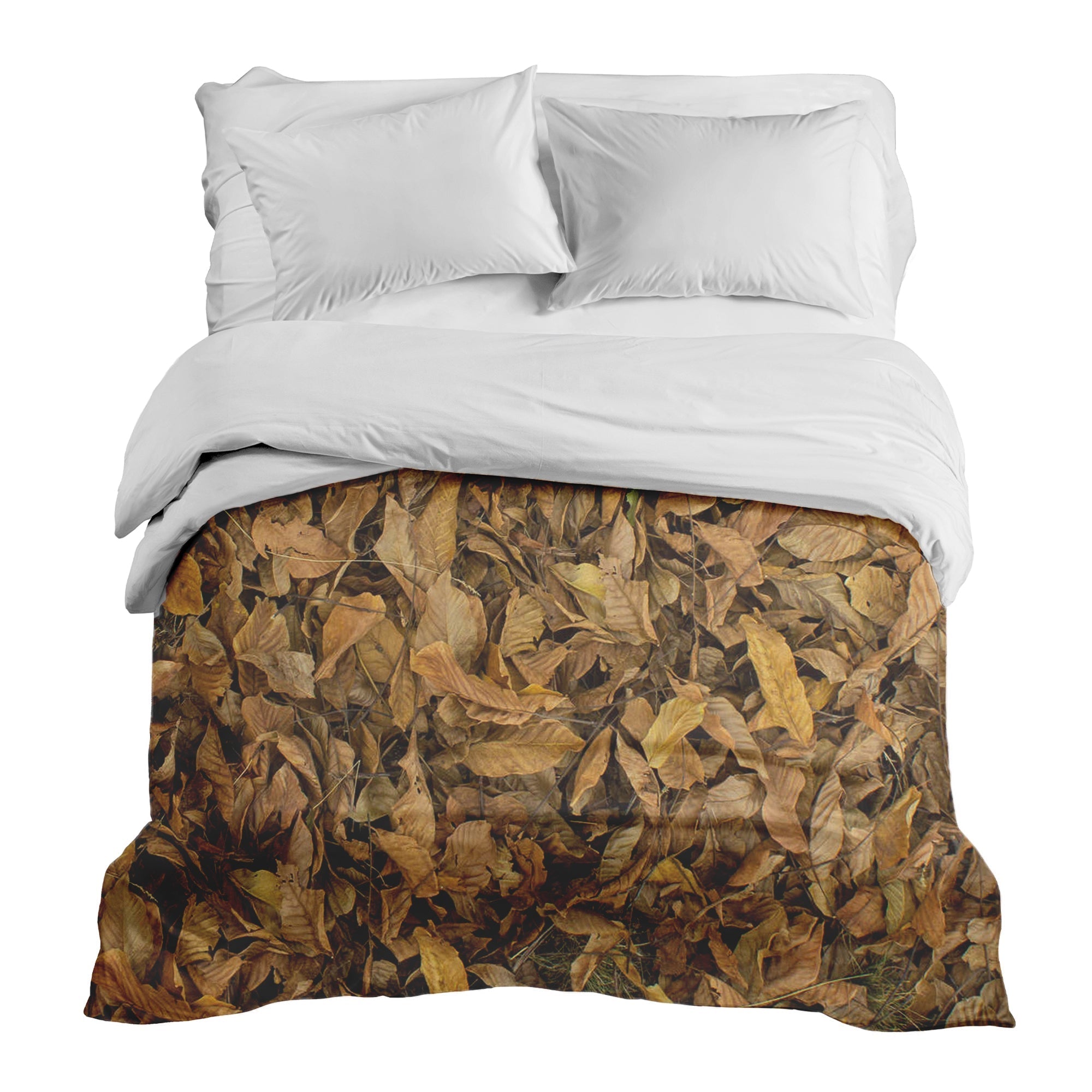 Manta terapéutica original - Funda de algodón hojas de árbol